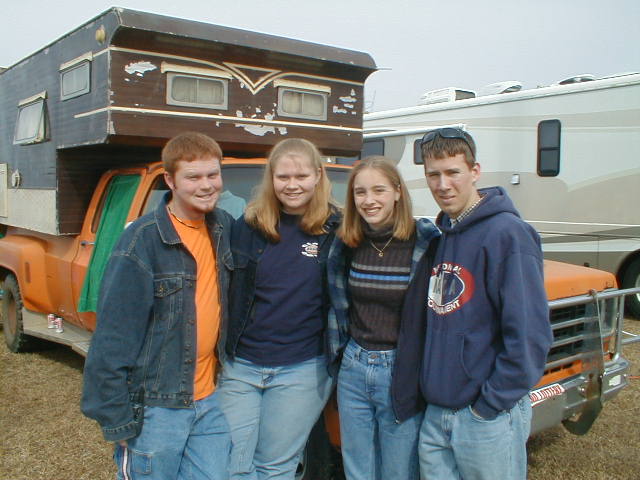 Michael Wayne, Erin, Winter & Patrick at Campsite