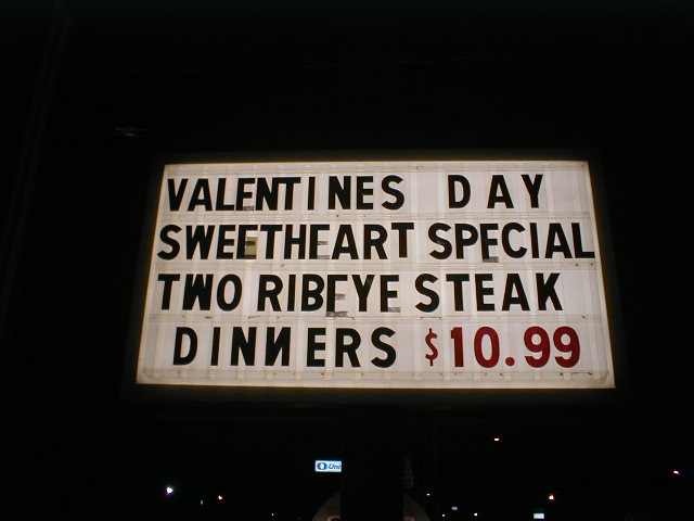 Oxford Valentine's Day Sign