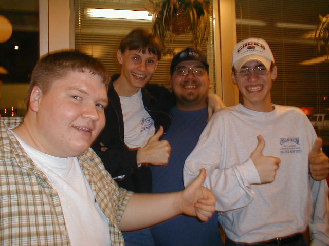 Hornsby, Bailey, and Jacob with Chester